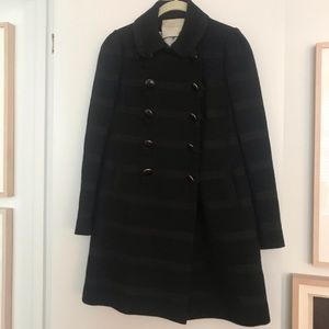 Leifsdottir black coat. A-line.  Size2.